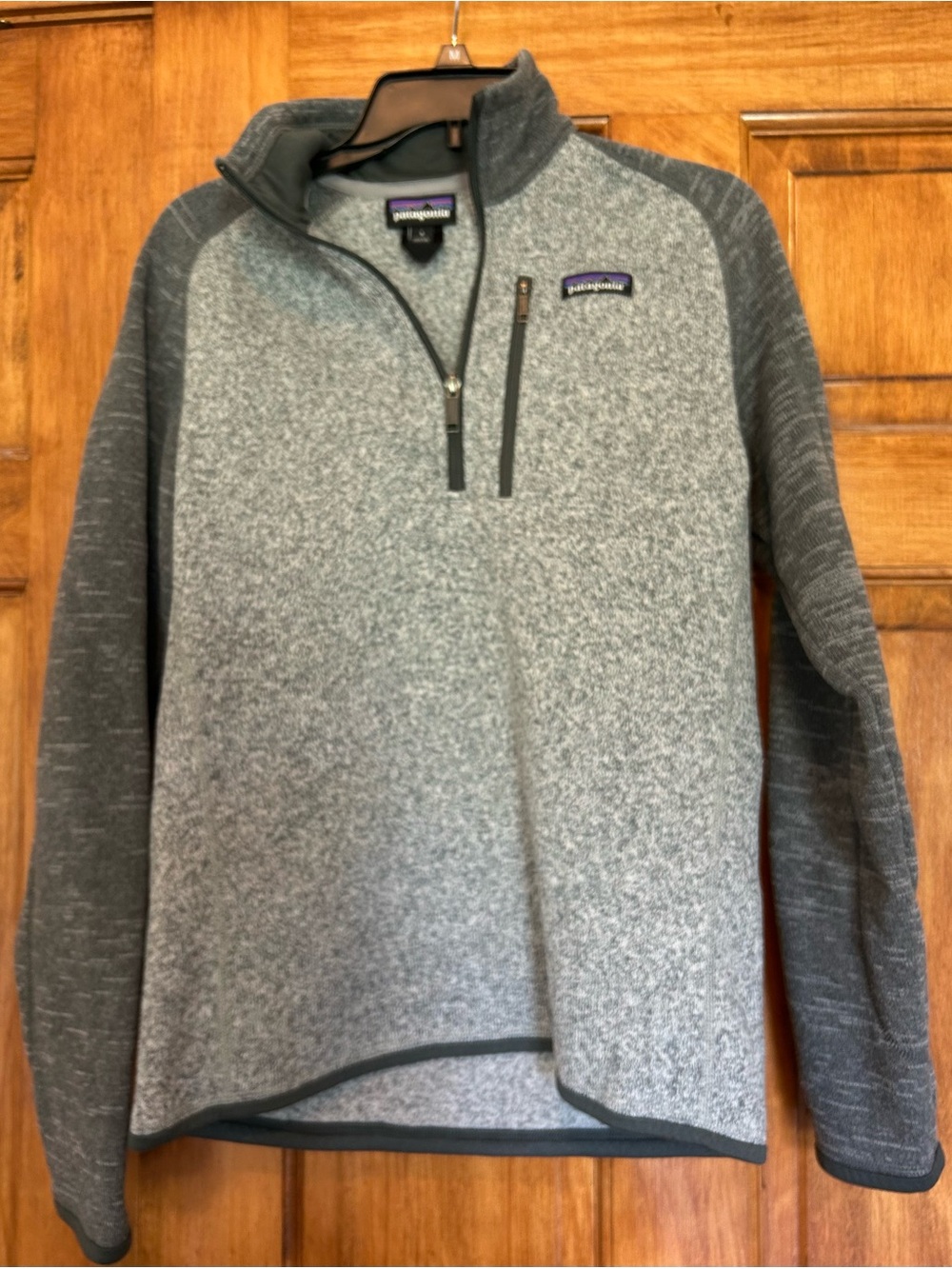 Patagonia Men's Two-Tone Grey Zip Fleece Pullover